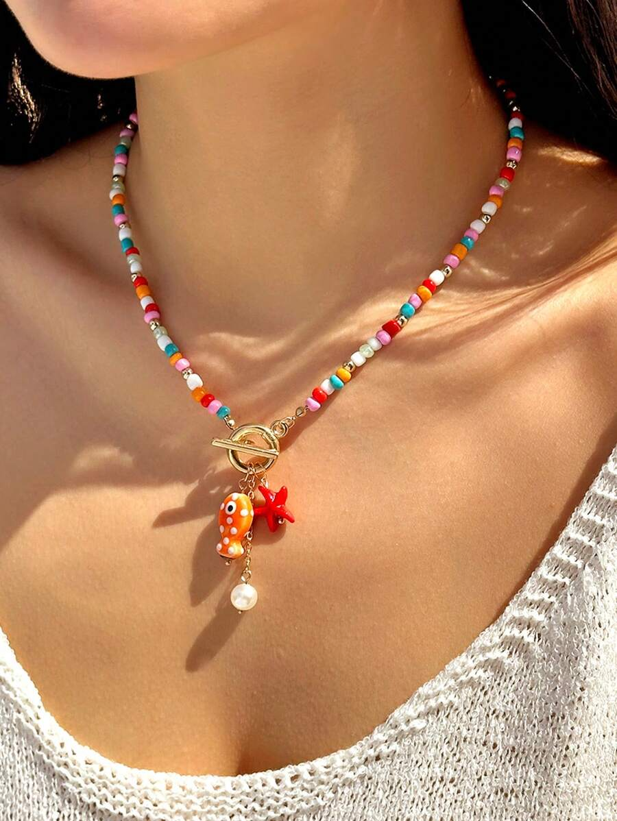 Collar Piedras Marino