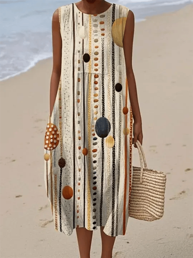 Vestido Estampado Lunares