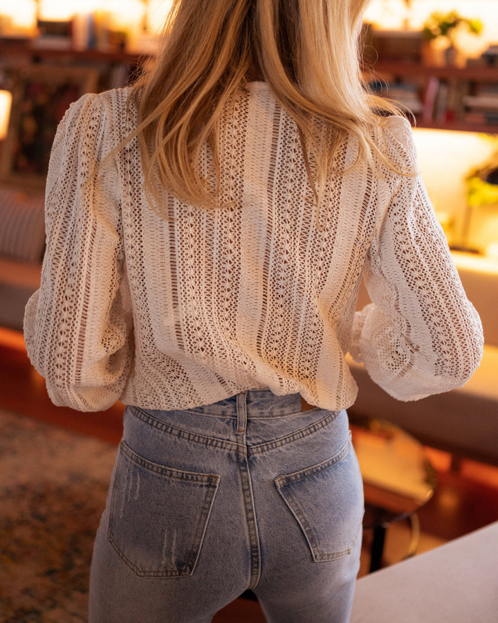 Cora - Blusa de Lana